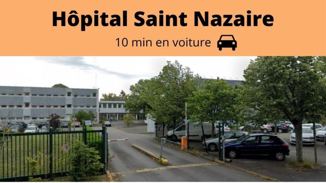 Saint Nazaire - White Lion - Centre Ville - Au Calme - Parking Privatif Aerien - Internet Haut Debit Fibre Exterior foto