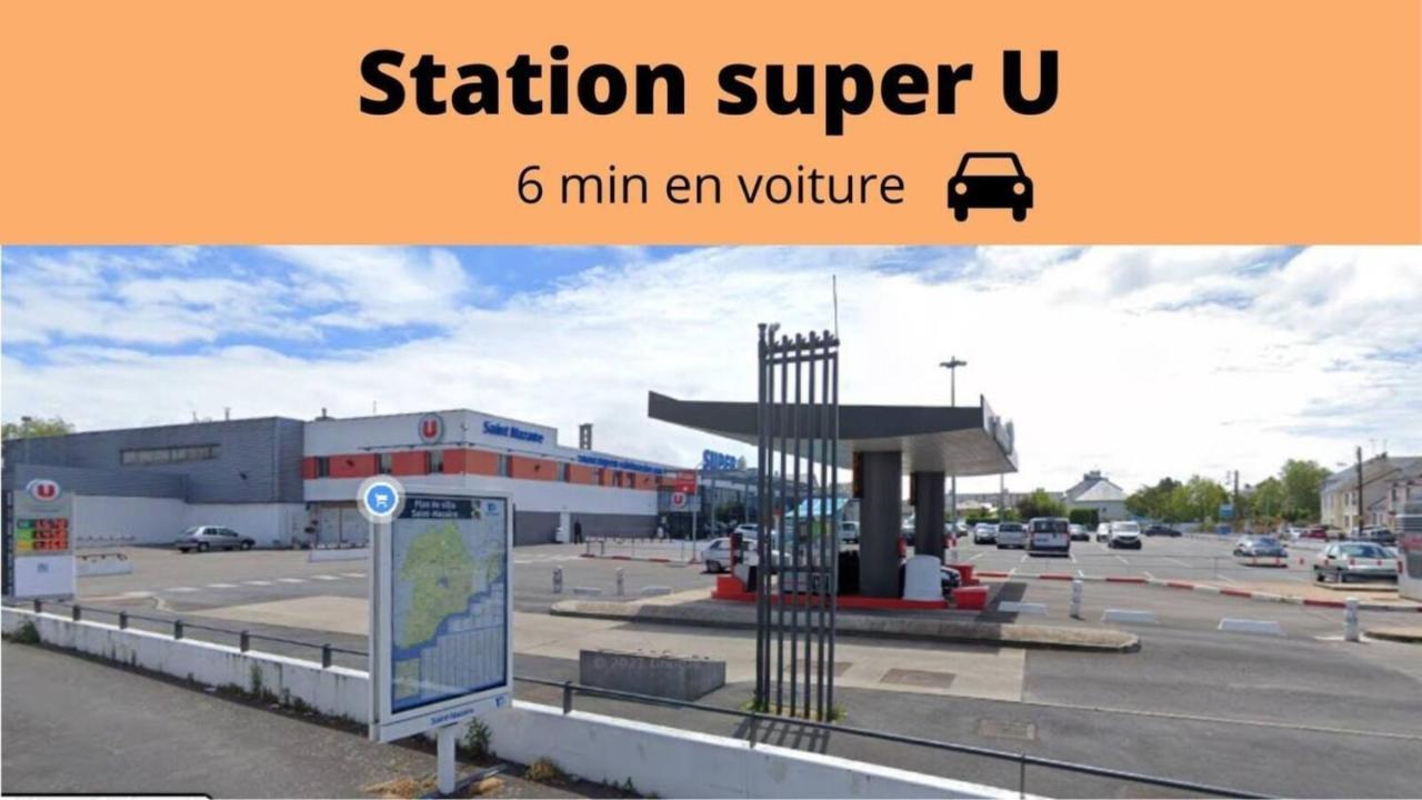 Saint Nazaire - White Lion - Centre Ville - Au Calme - Parking Privatif Aerien - Internet Haut Debit Fibre Exterior foto